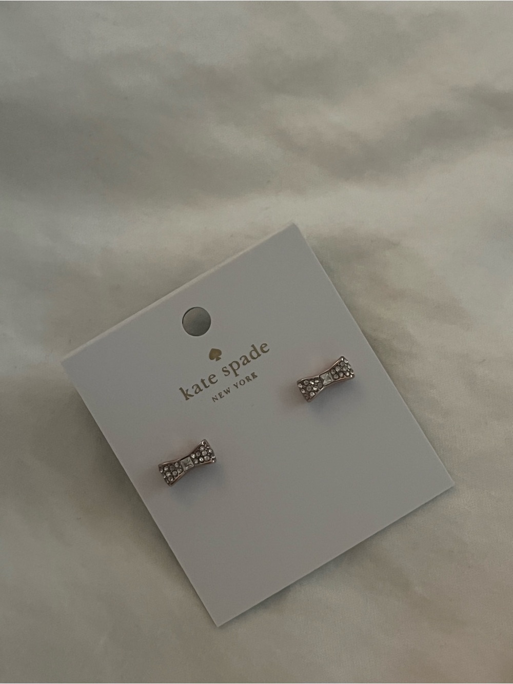Kate spade rose gold bow earrings